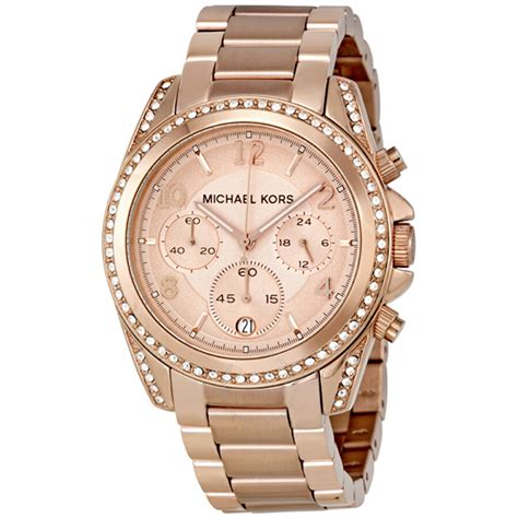 michael kors damenuhr mk5263 72 00|Michael Kors Blair Chronograph Rose Dial Ladies Watch MK5263.